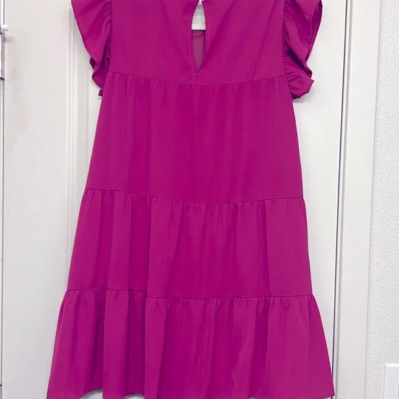 Pink Lily Tiered Dress - Picture 6 of 6